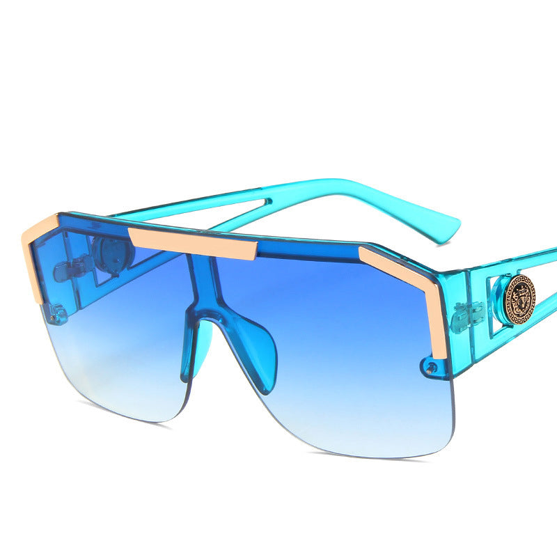 Sunglasses Hollow Sports Sunglasses, Personality Trend Conjoined Sunglasses