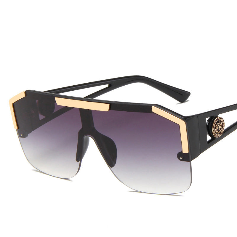 Sunglasses Hollow Sports Sunglasses, Personality Trend Conjoined Sunglasses