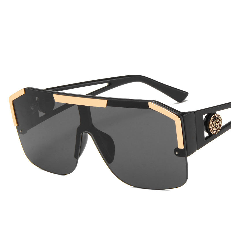 Sunglasses Hollow Sports Sunglasses, Personality Trend Conjoined Sunglasses