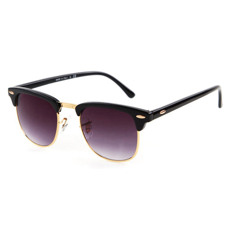 Sunglasses metal half frame sunglasses