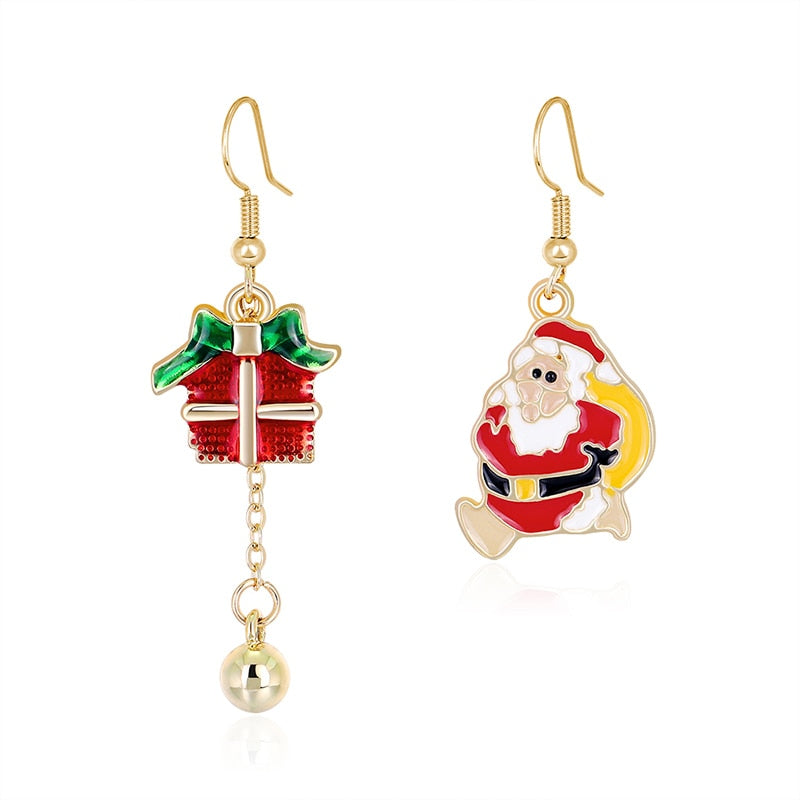 Christmas Series Alloy Drip Earrings