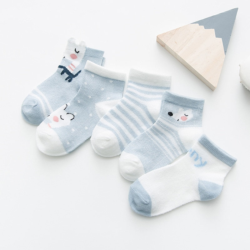 Baby Socks for Girls Cotton Mesh Cute Newborn Boy Toddler Socks