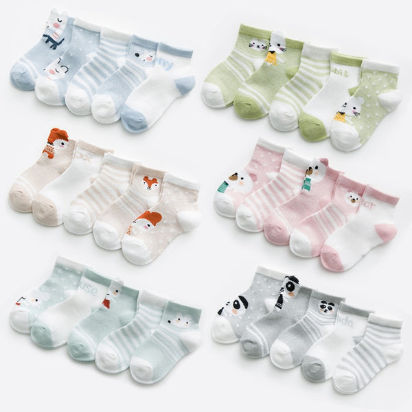 Baby Socks for Girls Cotton Mesh Cute Newborn Boy Toddler Socks