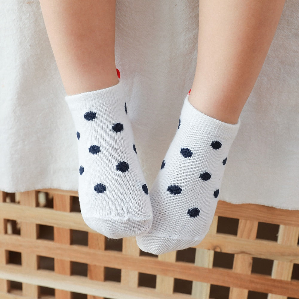 Cute Lovely Short Baby Socks Red Heart for Girls Cotton Mesh Cute Newborn Boy Toddler White Sock