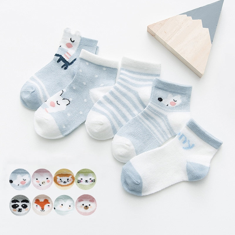 Baby Socks for Girls Cotton Mesh Cute Newborn Boy Toddler Socks