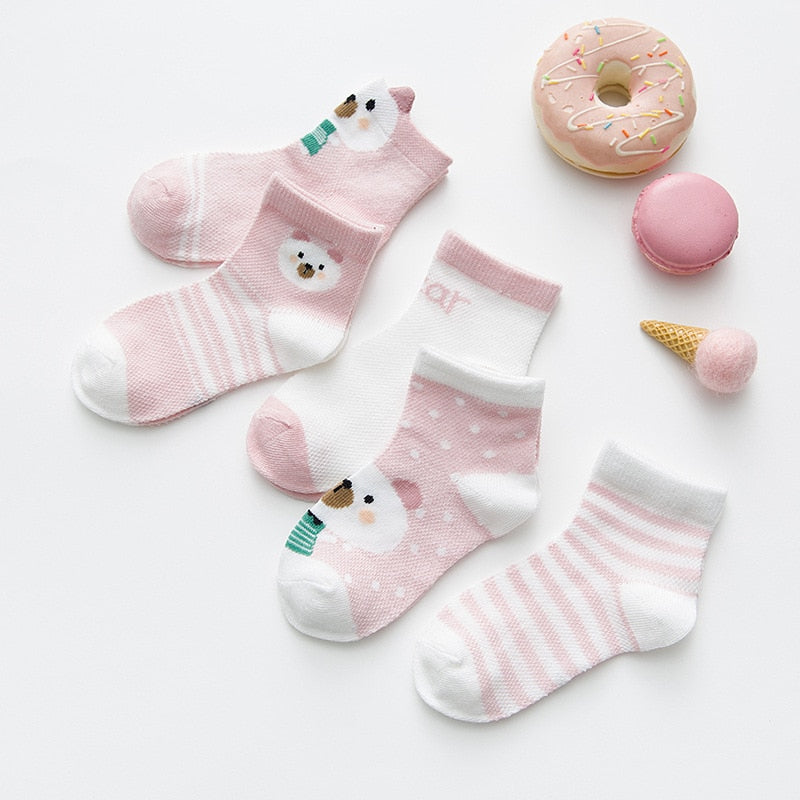 Baby Socks for Girls Cotton Mesh Cute Newborn Boy Toddler Socks