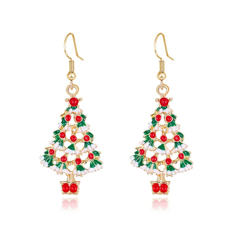 Christmas Series Alloy Drip Earrings