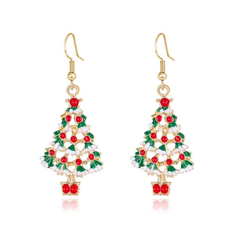 Christmas Series Alloy Drip Earrings