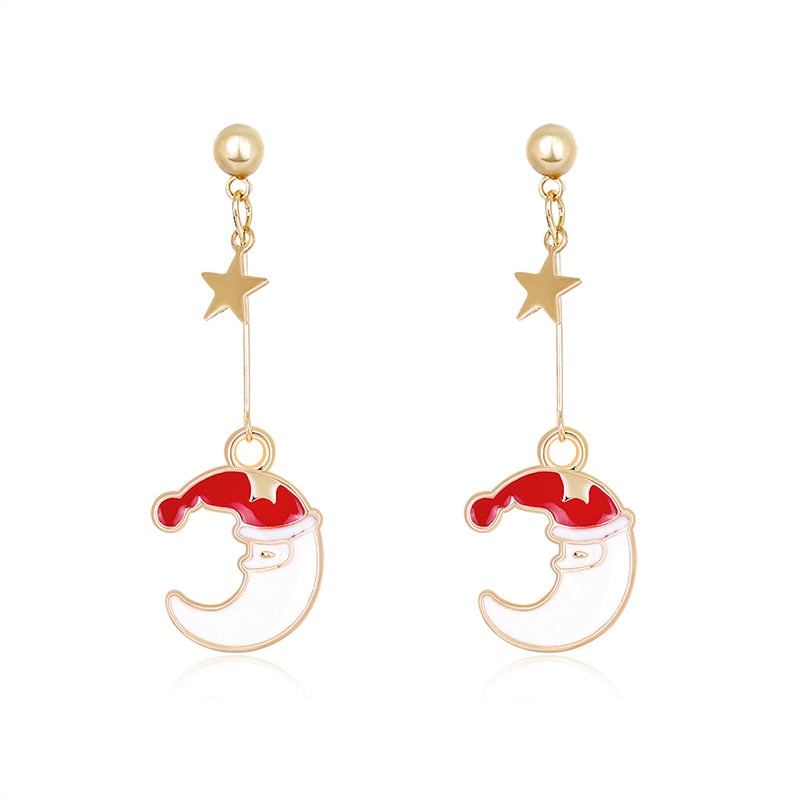 Christmas Series Alloy Drip Earrings
