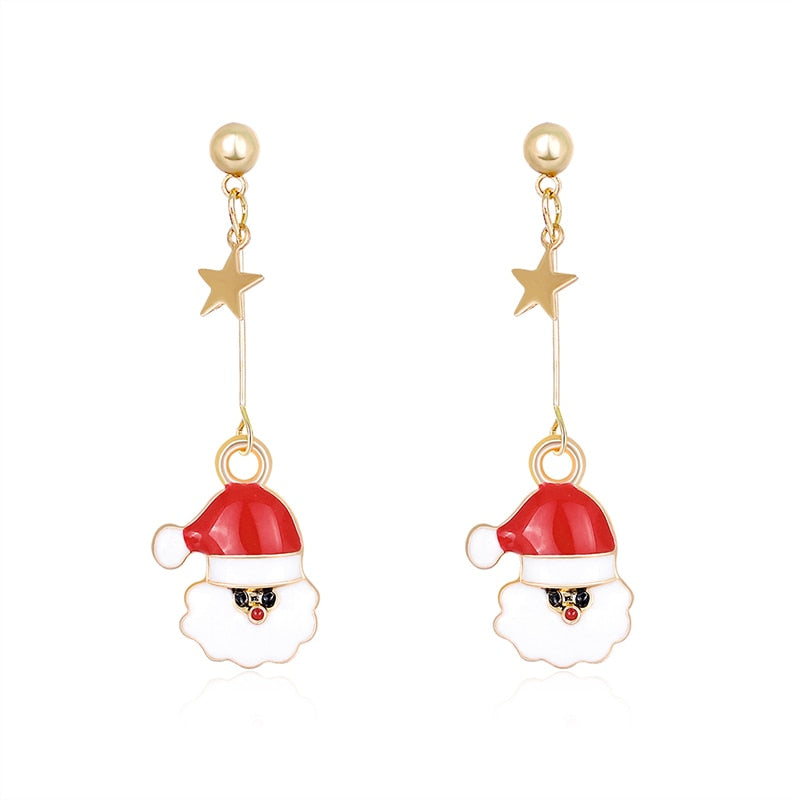 Christmas Series Alloy Drip Earrings