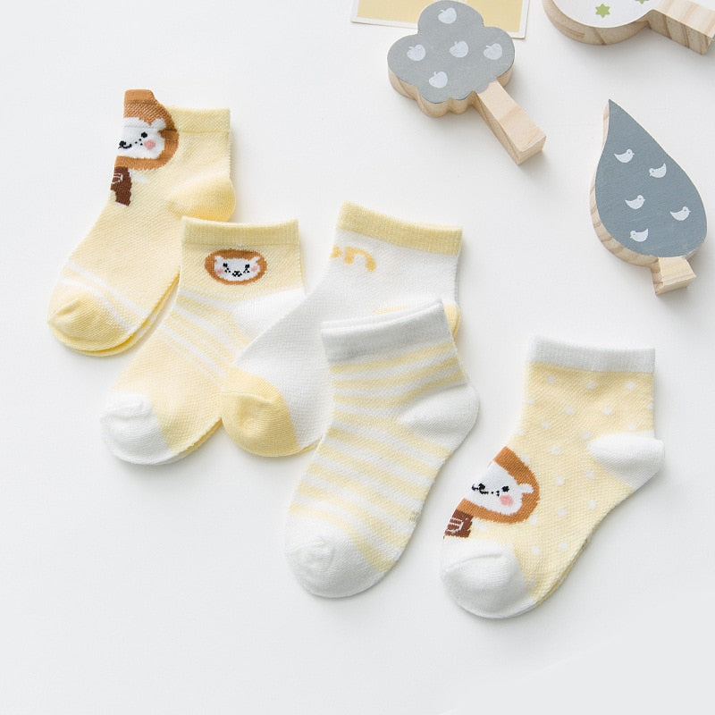 Baby Socks for Girls Cotton Mesh Cute Newborn Boy Toddler Socks