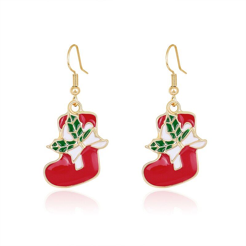 Christmas Series Alloy Drip Earrings