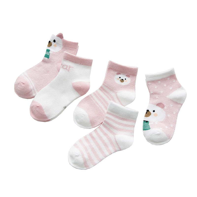 Baby Socks for Girls Cotton Mesh Cute Newborn Boy Toddler Socks