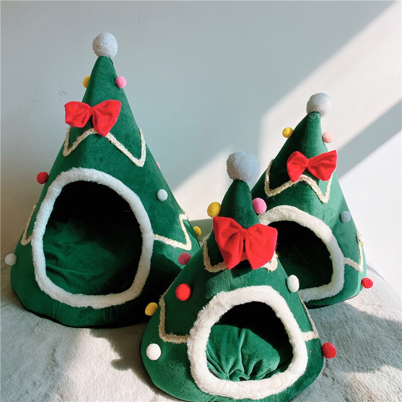 Christmas Tree shape Bed for Pet