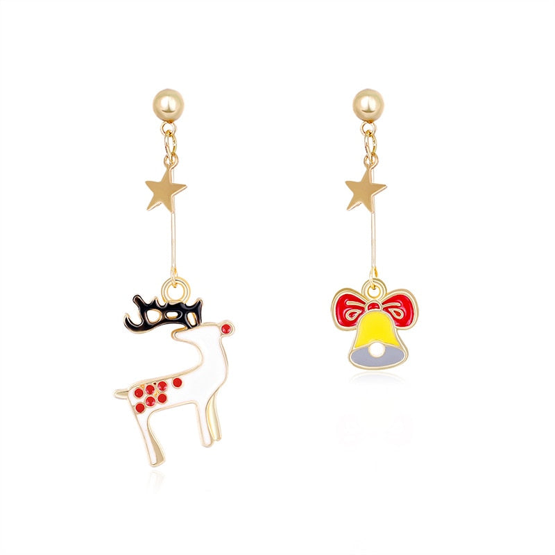 Christmas Series Alloy Drip Earrings