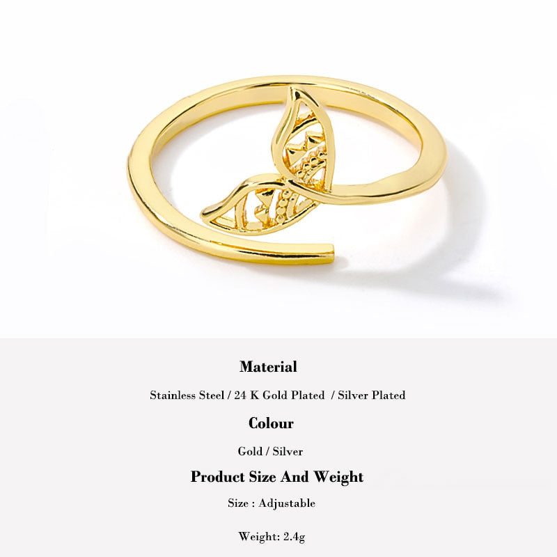 Fish Tail Open Ring