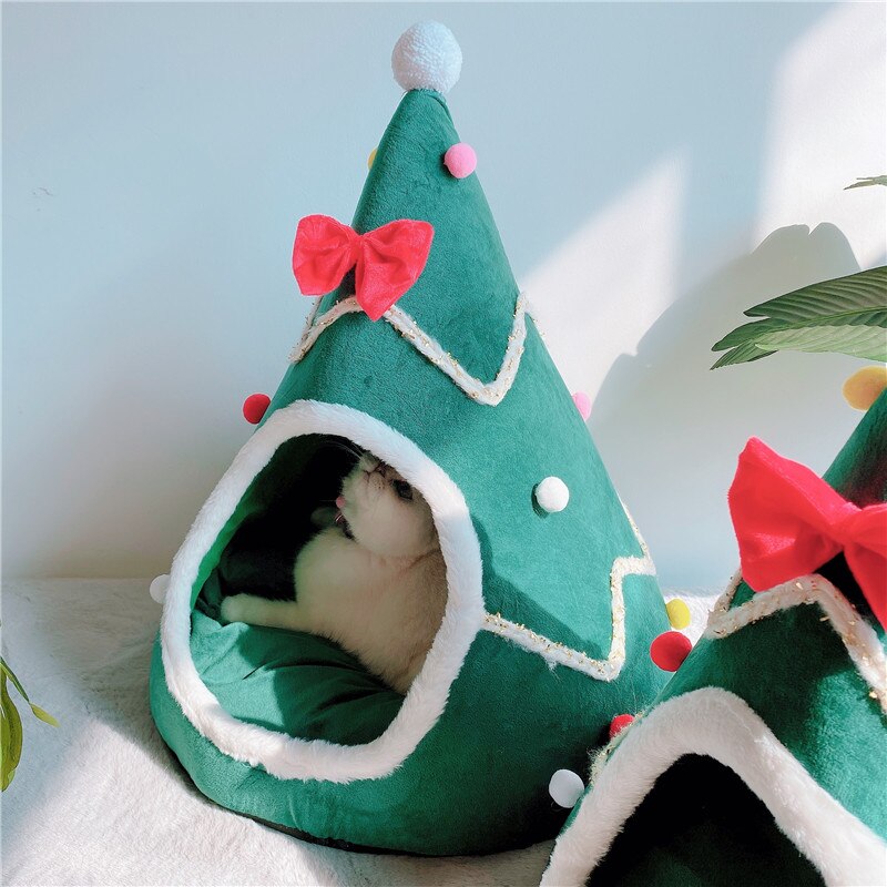 Christmas Tree shape Bed for Pet