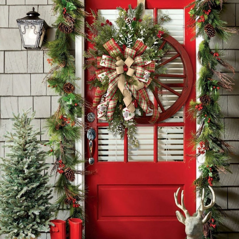 Hanging Wooden Roulette Wheel Wreaths