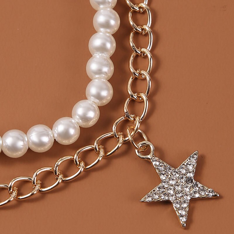 Multi-layer Star Pearl Anklet