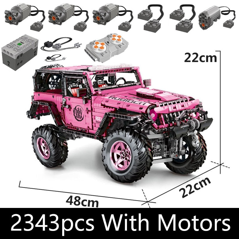 Technical Car APP Remote Control J902 Moter Power Bricks SUV Building Blocks Buggy Gift Toys For Boys Sets Moc Assembling Models