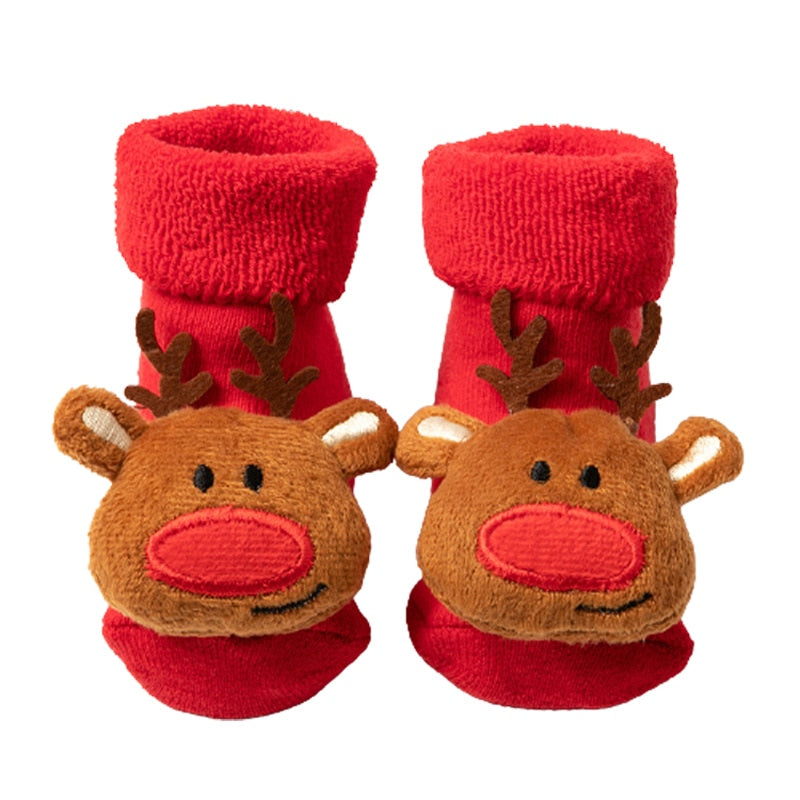 Baby Christmas Socks for Newborns Infant Short Socks Clothing