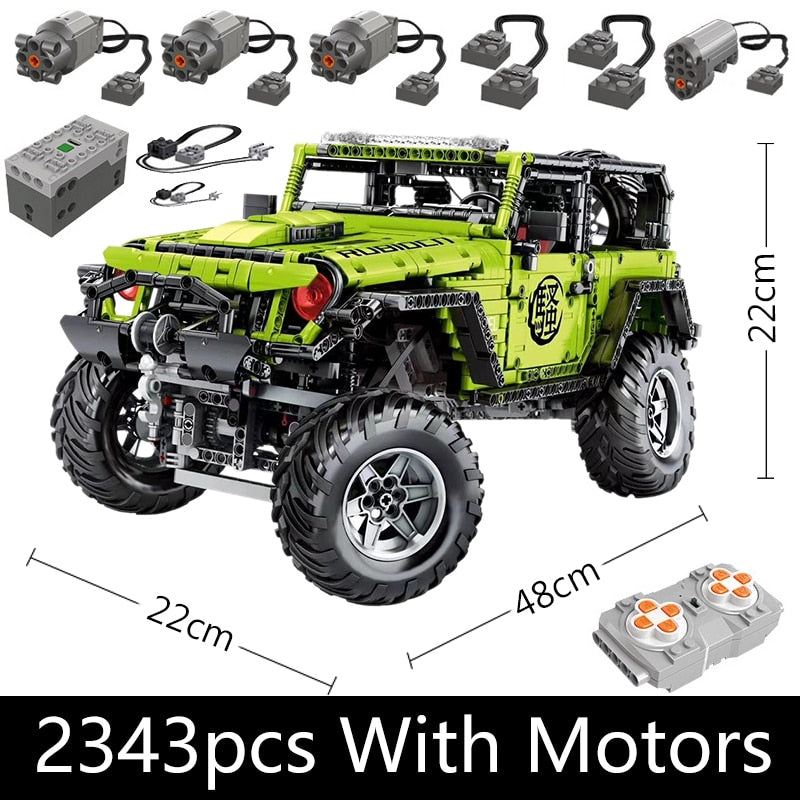 Technical Car APP Remote Control J902 Moter Power Bricks SUV Building Blocks Buggy Gift Toys For Boys Sets Moc Assembling Models