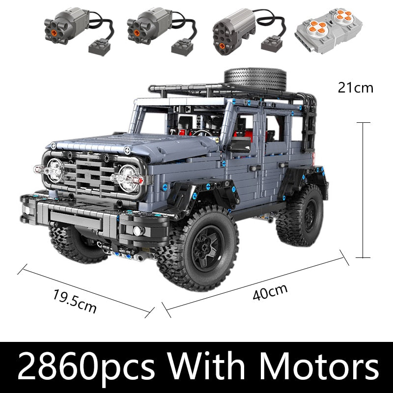 Technical Car APP Remote Control J902 Moter Power Bricks SUV Building Blocks Buggy Gift Toys For Boys Sets Moc Assembling Models