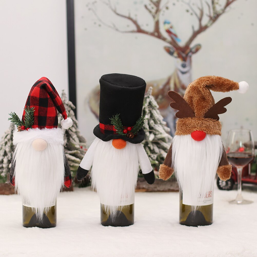 Christmas Bottle Cover Santa Claus