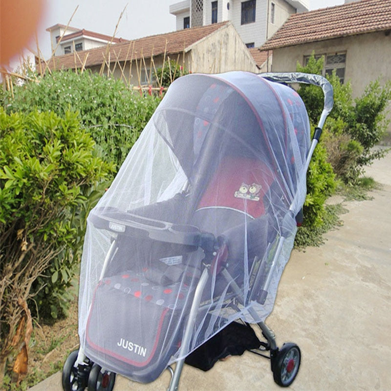 Baby Stroller Mosquito Net Pushchair Cart Insect Shield Net Mesh Safe Infants Protection Mesh Cover Baby Stroller Accessories