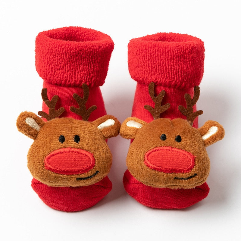 Baby Christmas Socks for Newborns Infant Short Socks Clothing