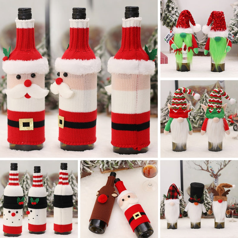 Christmas Bottle Cover Santa Claus