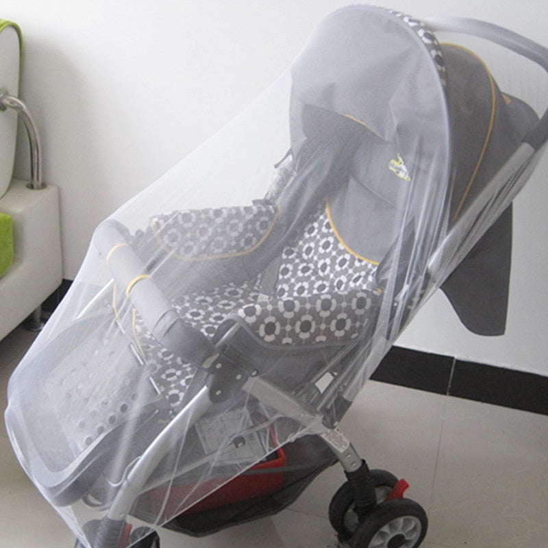 Baby Stroller Mosquito Net Pushchair Cart Insect Shield Net Mesh Safe Infants Protection Mesh Cover Baby Stroller Accessories