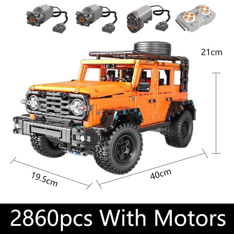 Technical Car APP Remote Control J902 Moter Power Bricks SUV Building Blocks Buggy Gift Toys For Boys Sets Moc Assembling Models