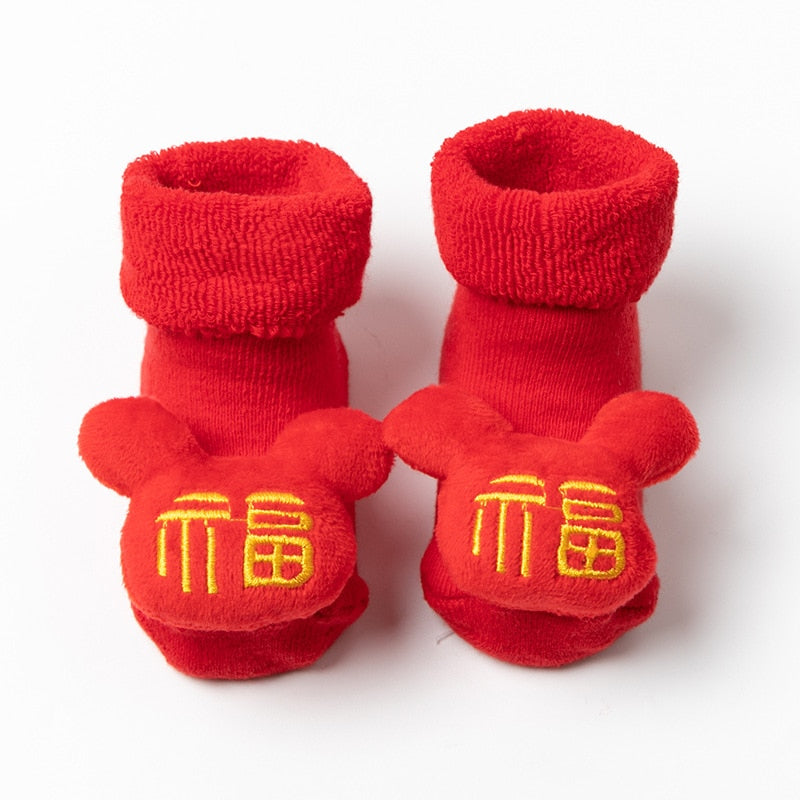 Baby Christmas Socks for Newborns Infant Short Socks Clothing