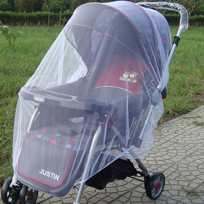 Baby Stroller Mosquito Net Pushchair Cart Insect Shield Net Mesh Safe Infants Protection Mesh Cover Baby Stroller Accessories