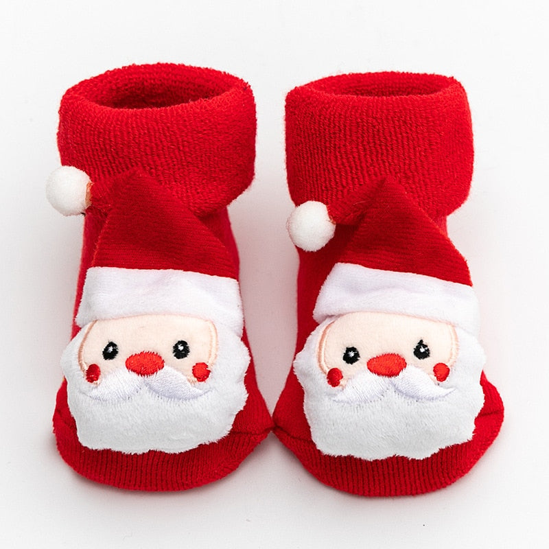 Baby Christmas Socks for Newborns Infant Short Socks Clothing