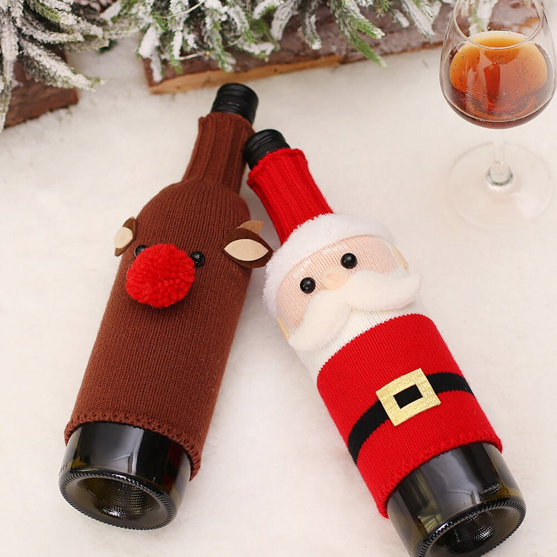 Christmas Bottle Cover Santa Claus