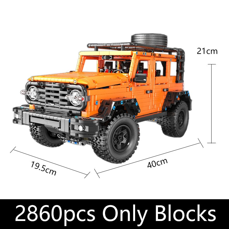 Technical Car APP Remote Control J902 Moter Power Bricks SUV Building Blocks Buggy Gift Toys For Boys Sets Moc Assembling Models